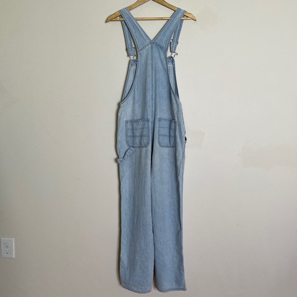 Bill Blass 90s Y2K Denim Bib Overalls Baggy Size S - Picture 2 of 4